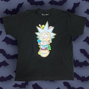 Mens rick and morty xl t shirt black‎